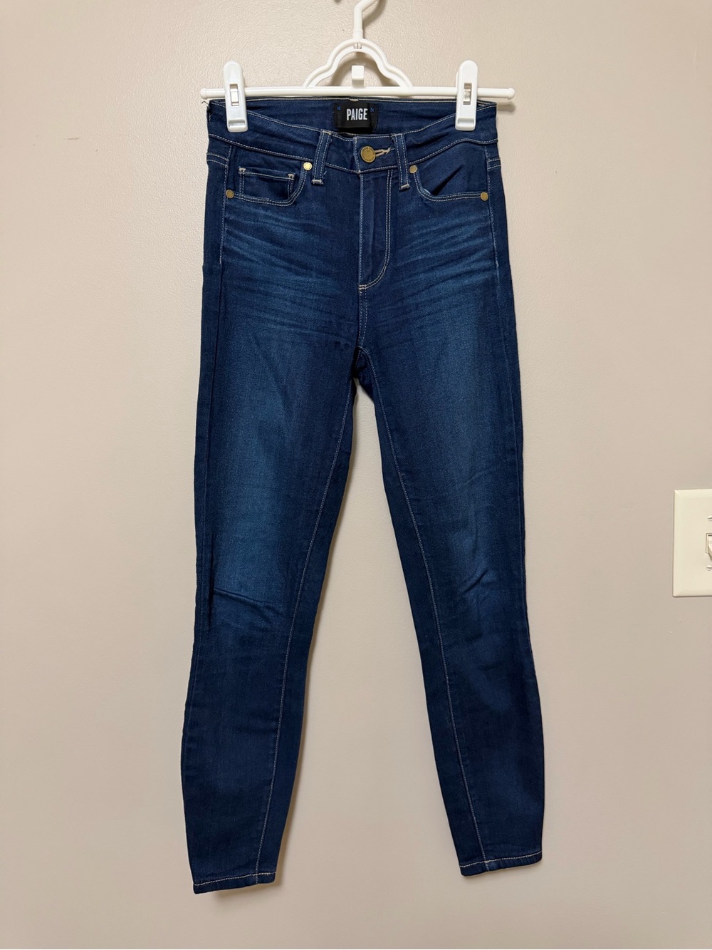 PAIGE Blue Hoxton Ankle Jeans